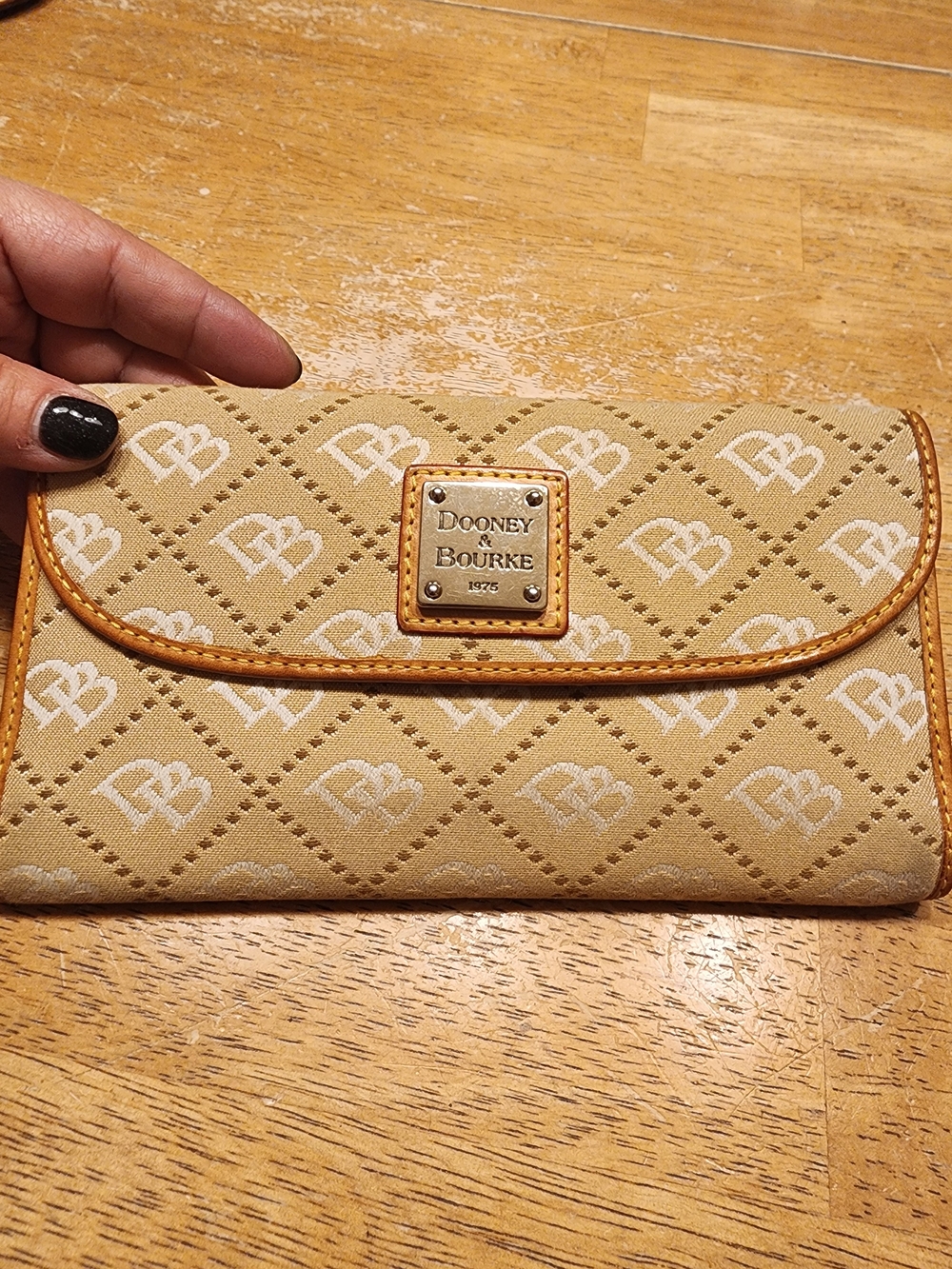 Dooney & Bourke Monogram Canvas Continental Clutch Wallet